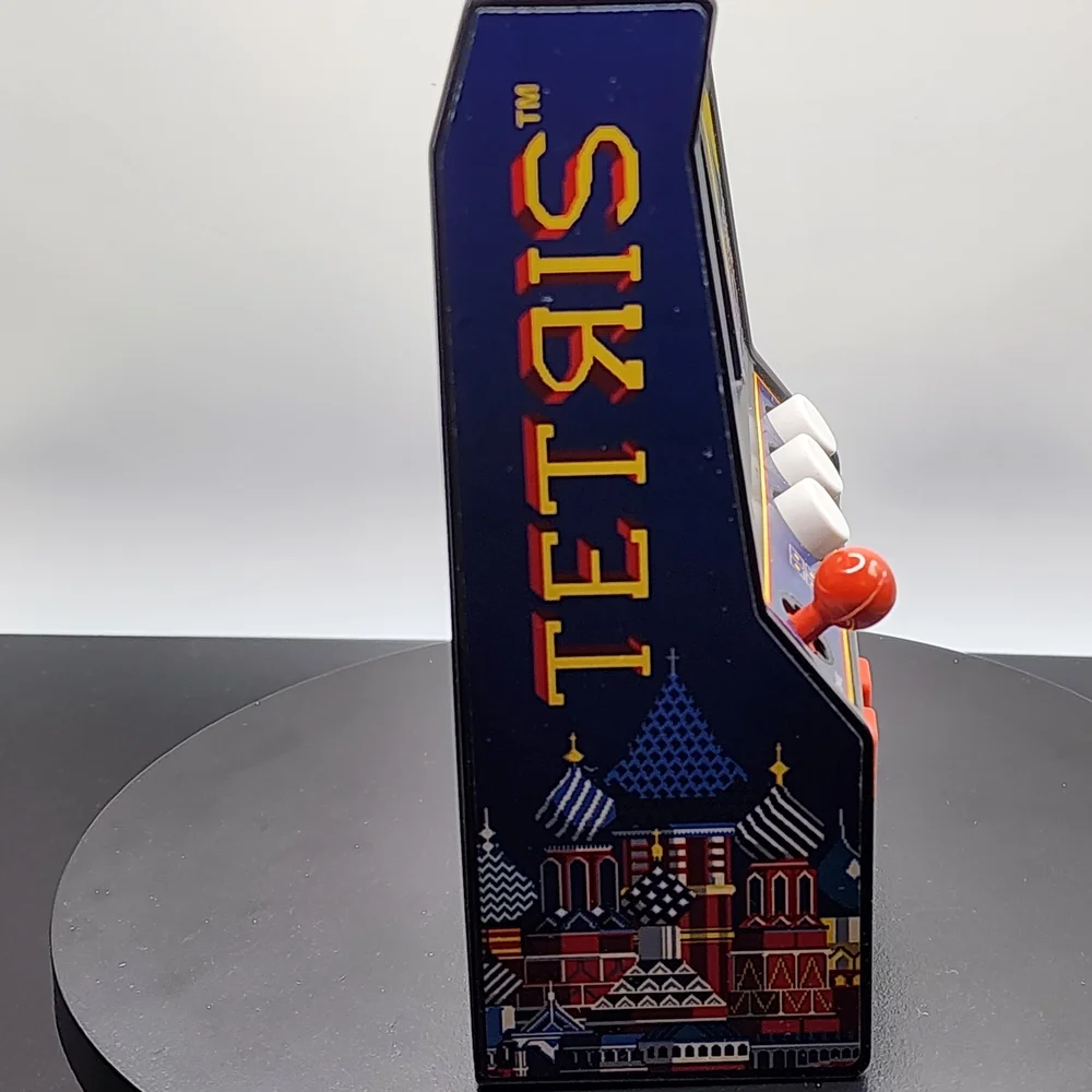 Retro Tetris Handheld Game Console - Black and Yellow